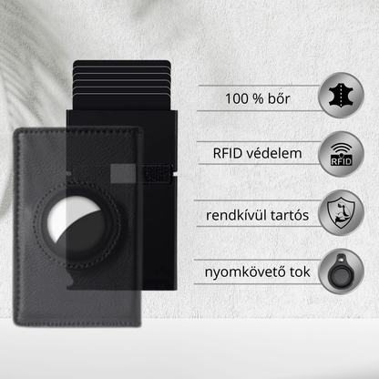 PureTag - Prémium bőr pénztárca maximális védelemmel - PureTag